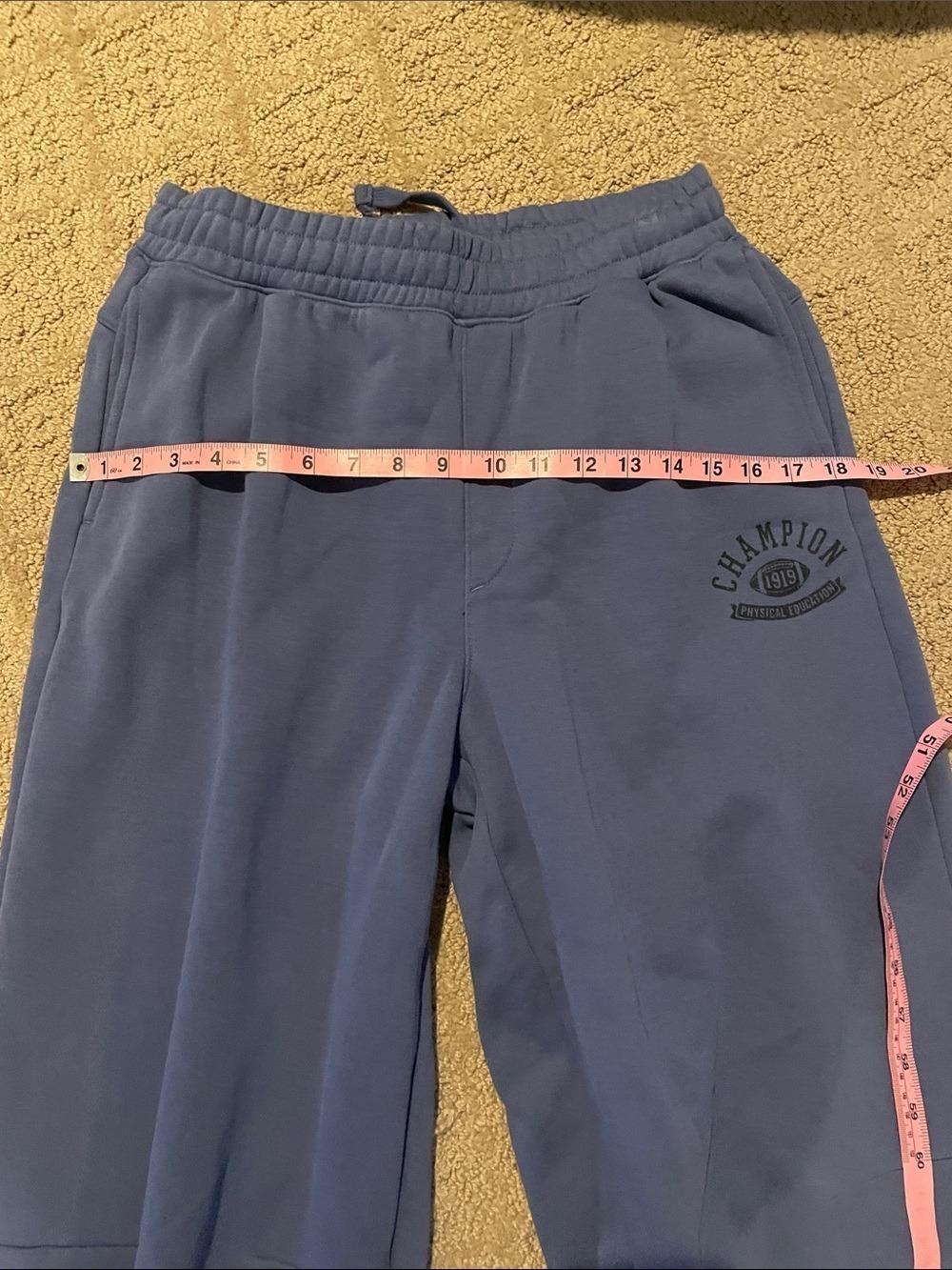 Champion Blue Elastic-Cuff Track Joggers - Picture 8 of 9